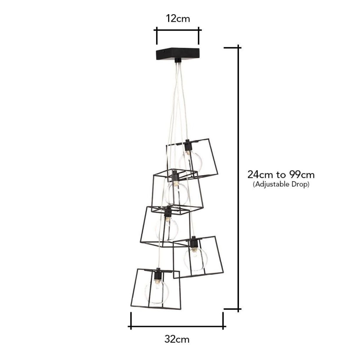 Bodhi Cluster Ceiling Pendant, Black – image 5