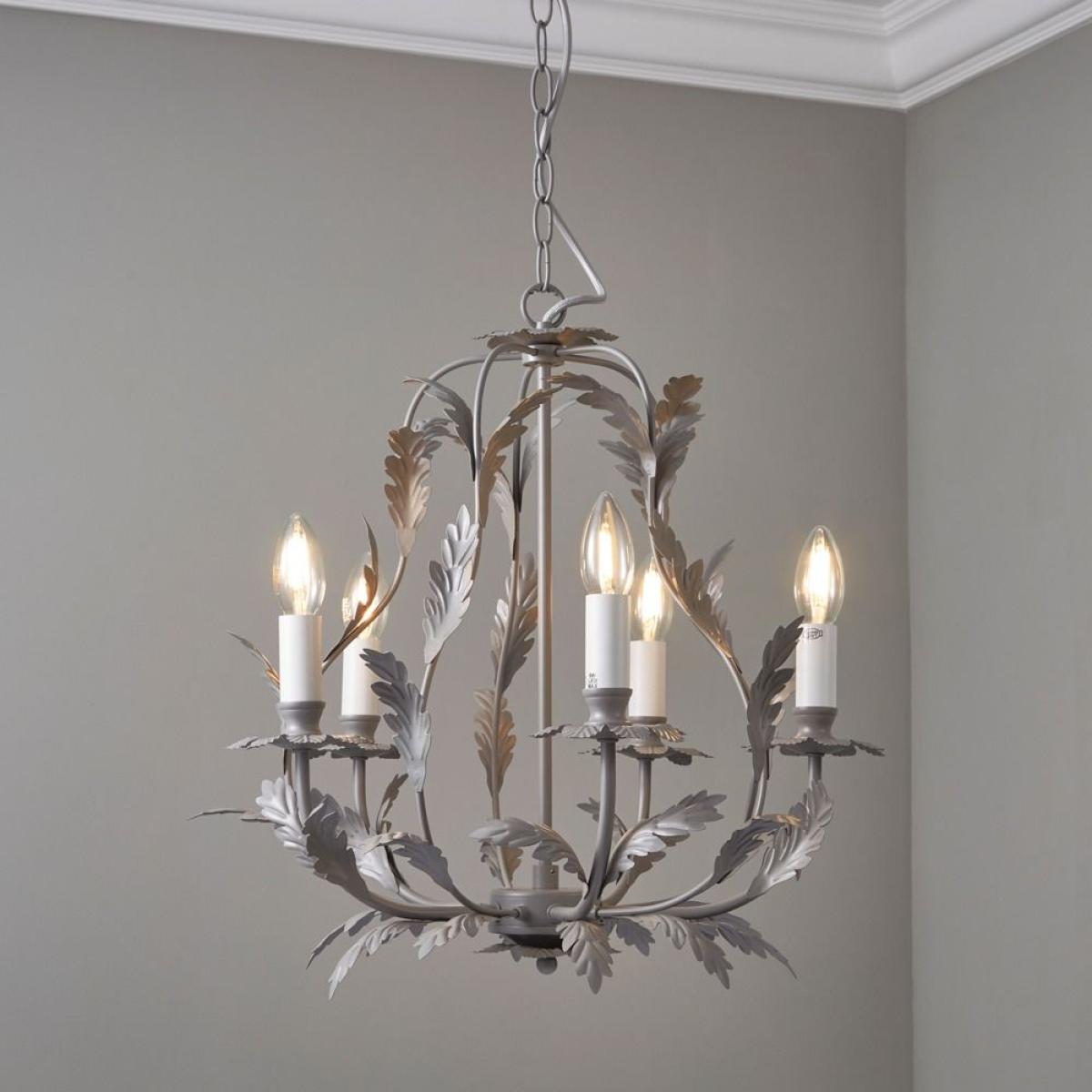 Flo 5 Light Chandelier, Grey – image 3