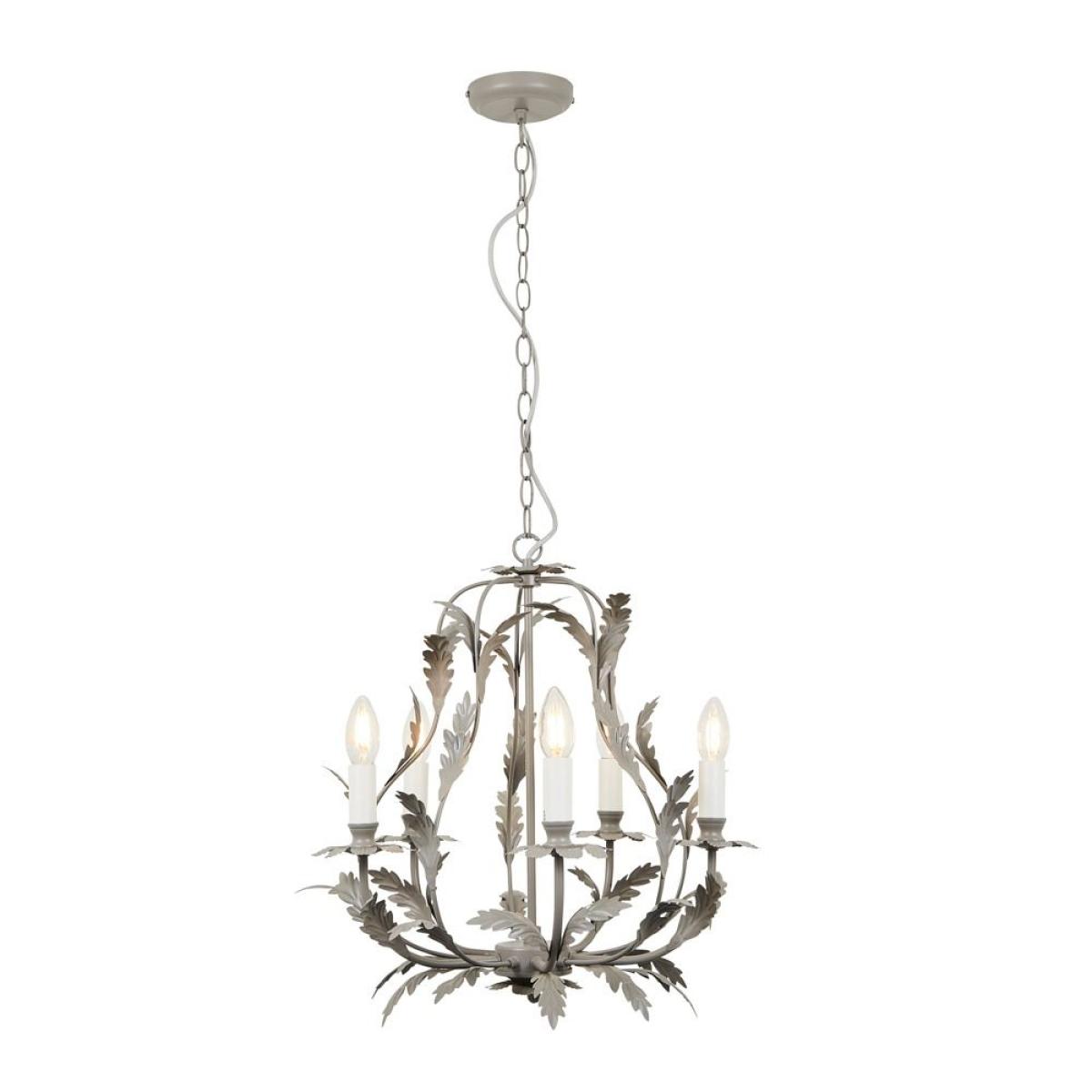 Flo 5 Light Chandelier, Grey – image 7