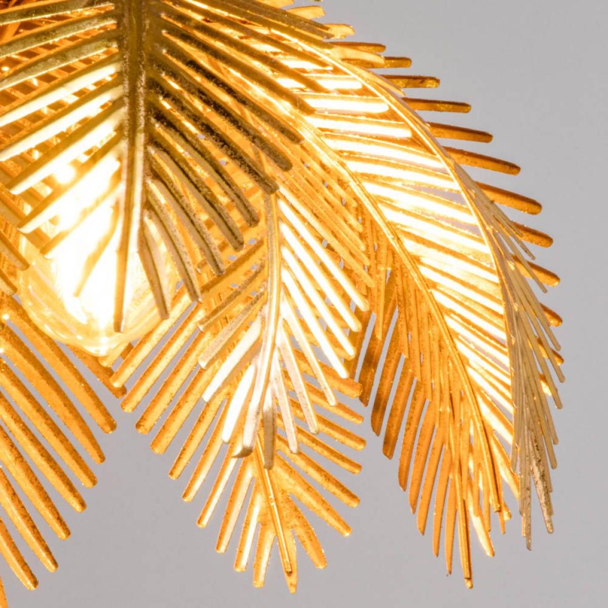 Brookby Palm Pendant, Satin Brass – image 5