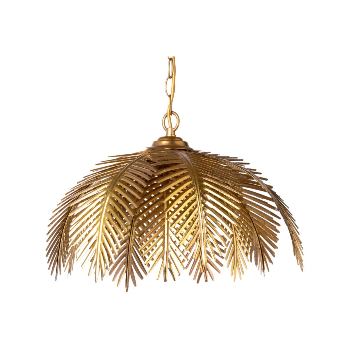 Brookby Palm Pendant, Satin Brass – image 1