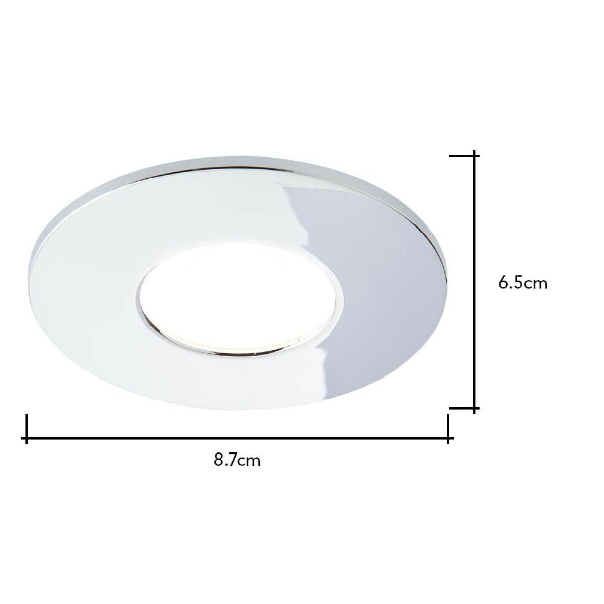 Nate Fixed Fire Rated LED IP65 Downlight, Chrome – image 7