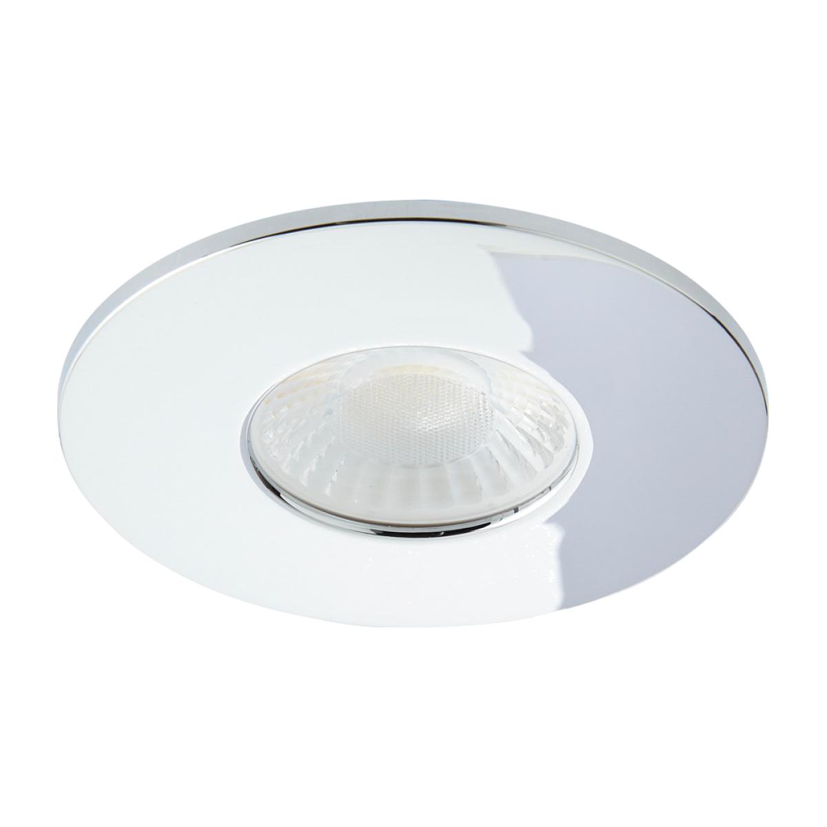 Nate Fixed Fire Rated LED IP65 Downlight, Chrome – image 1