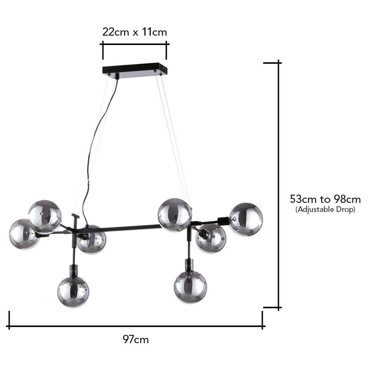 Hennock Large Diner Pendant, Satin Black – image 6