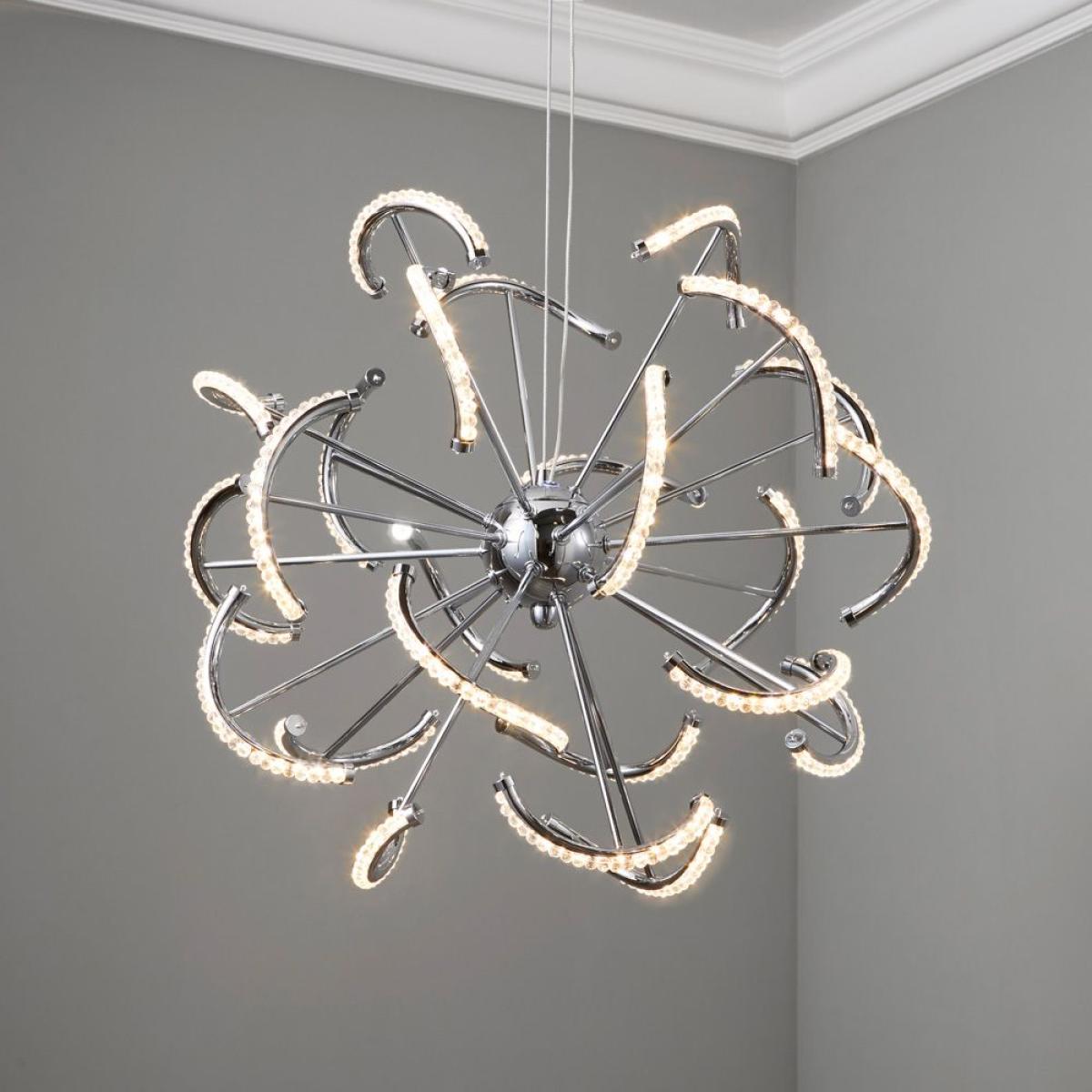 Mae LED Ceiling Pendant, Chrome – image 4