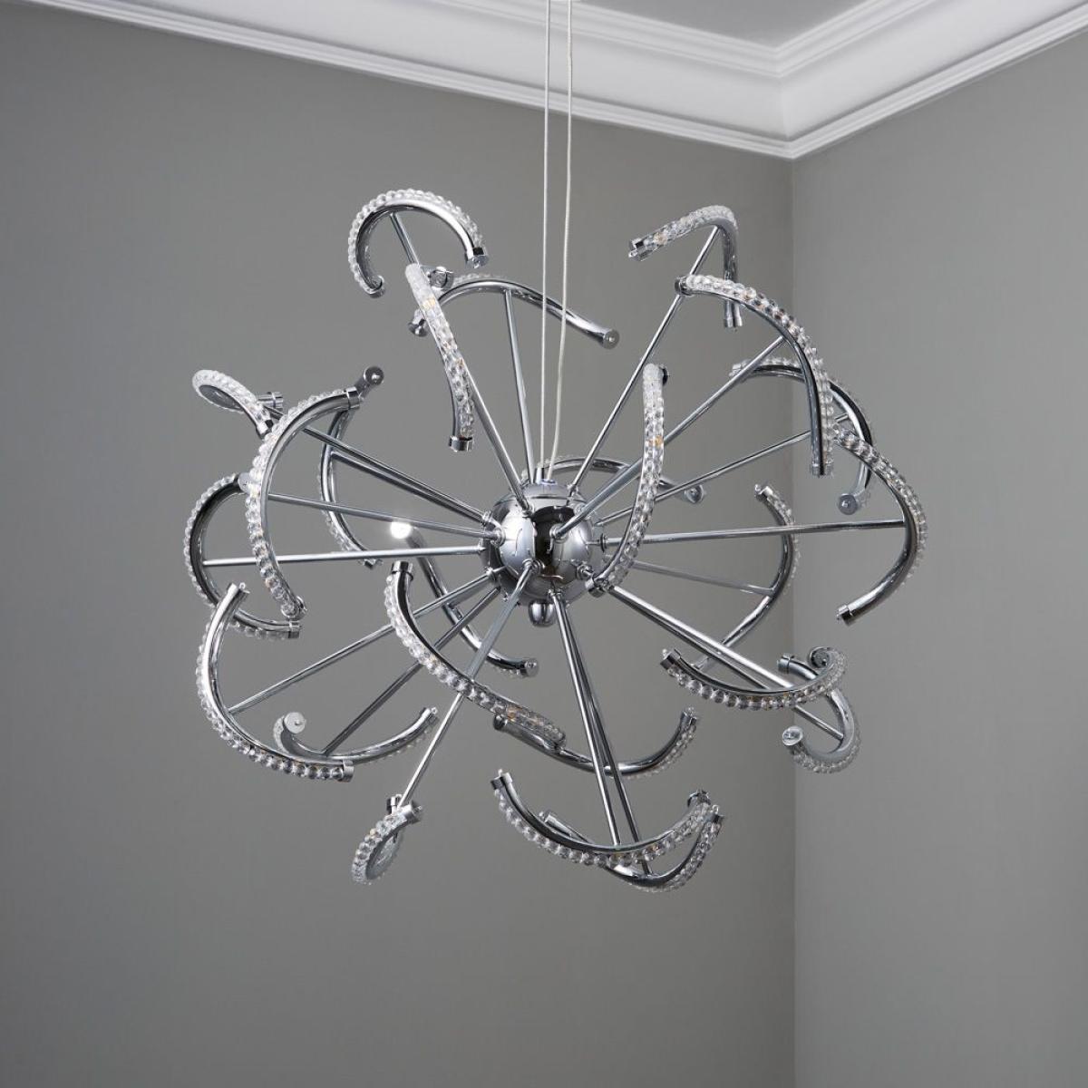 Mae LED Ceiling Pendant, Chrome – image 5