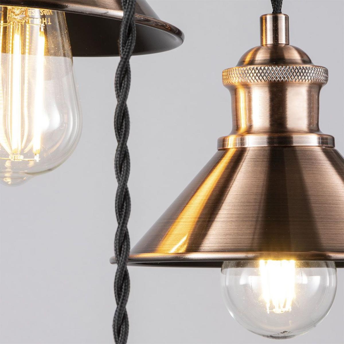 Marston Metal Coolie Cluster Pendant, Copper – image 5