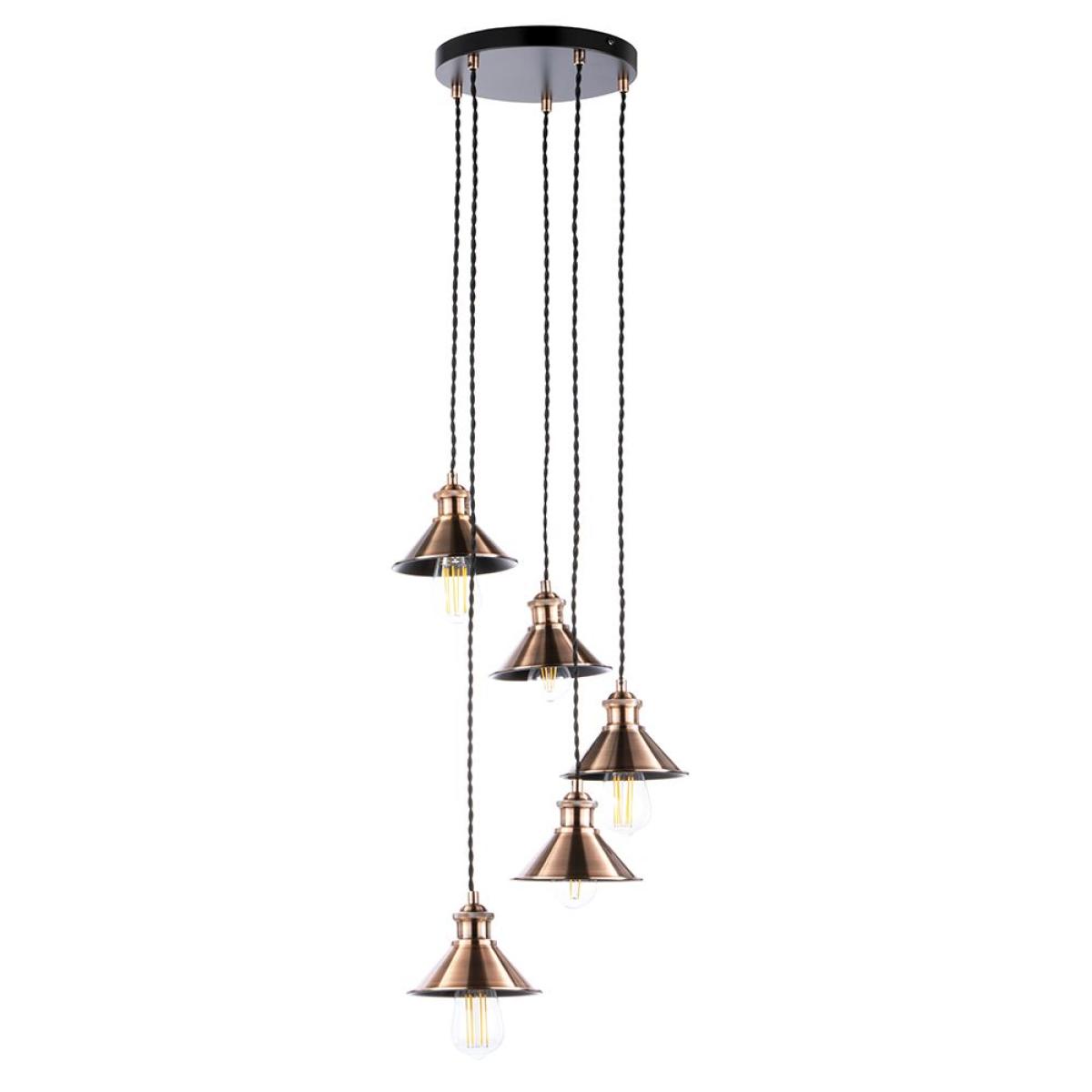 Marston Metal Coolie Cluster Pendant, Copper – image 6