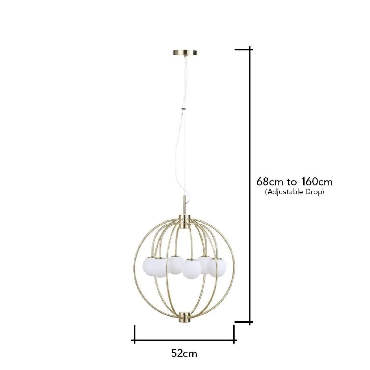 Tuli Ceiling Pendant, Brass – image 6