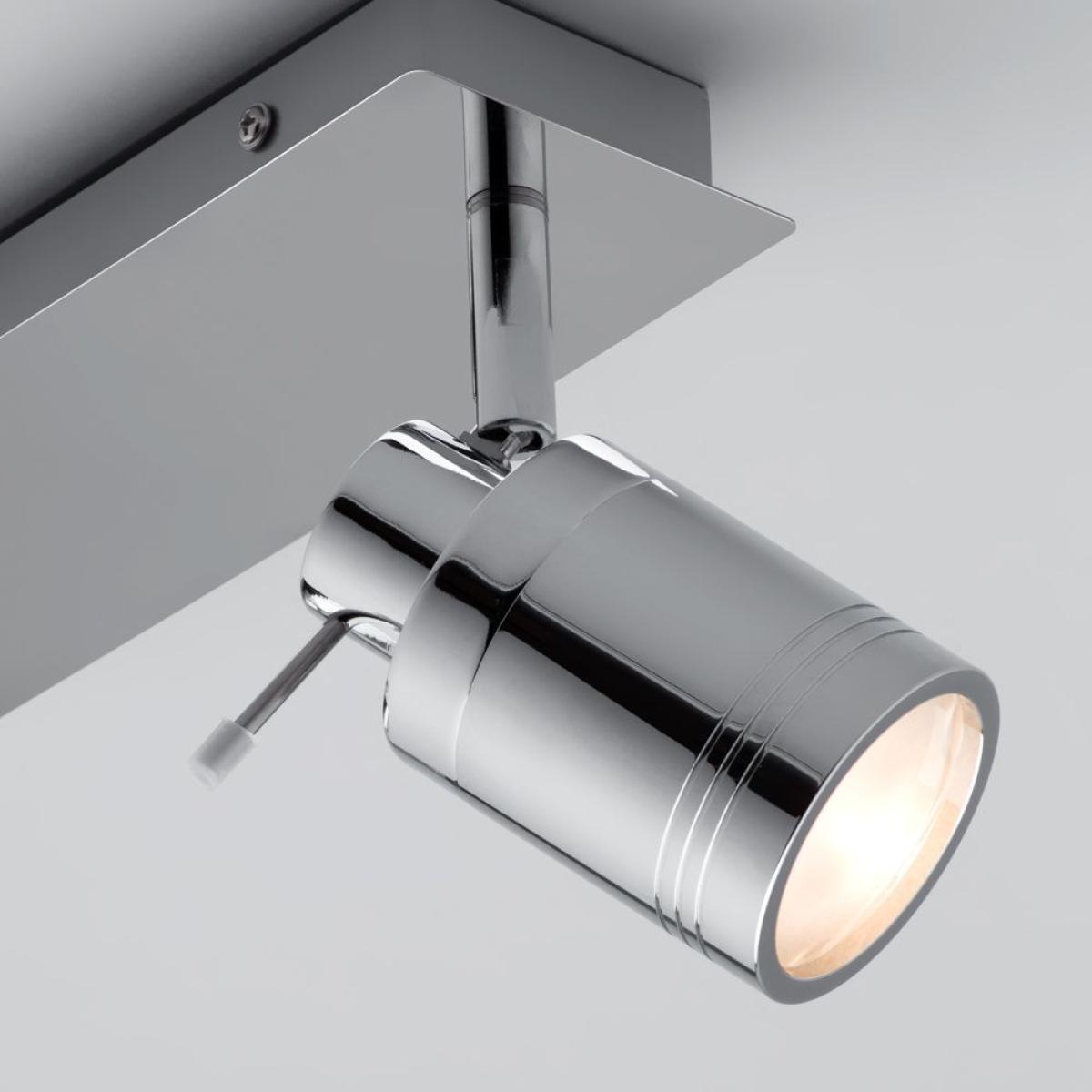 Hector Twin Ceiling Spotlight Bar, Chrome – image 5