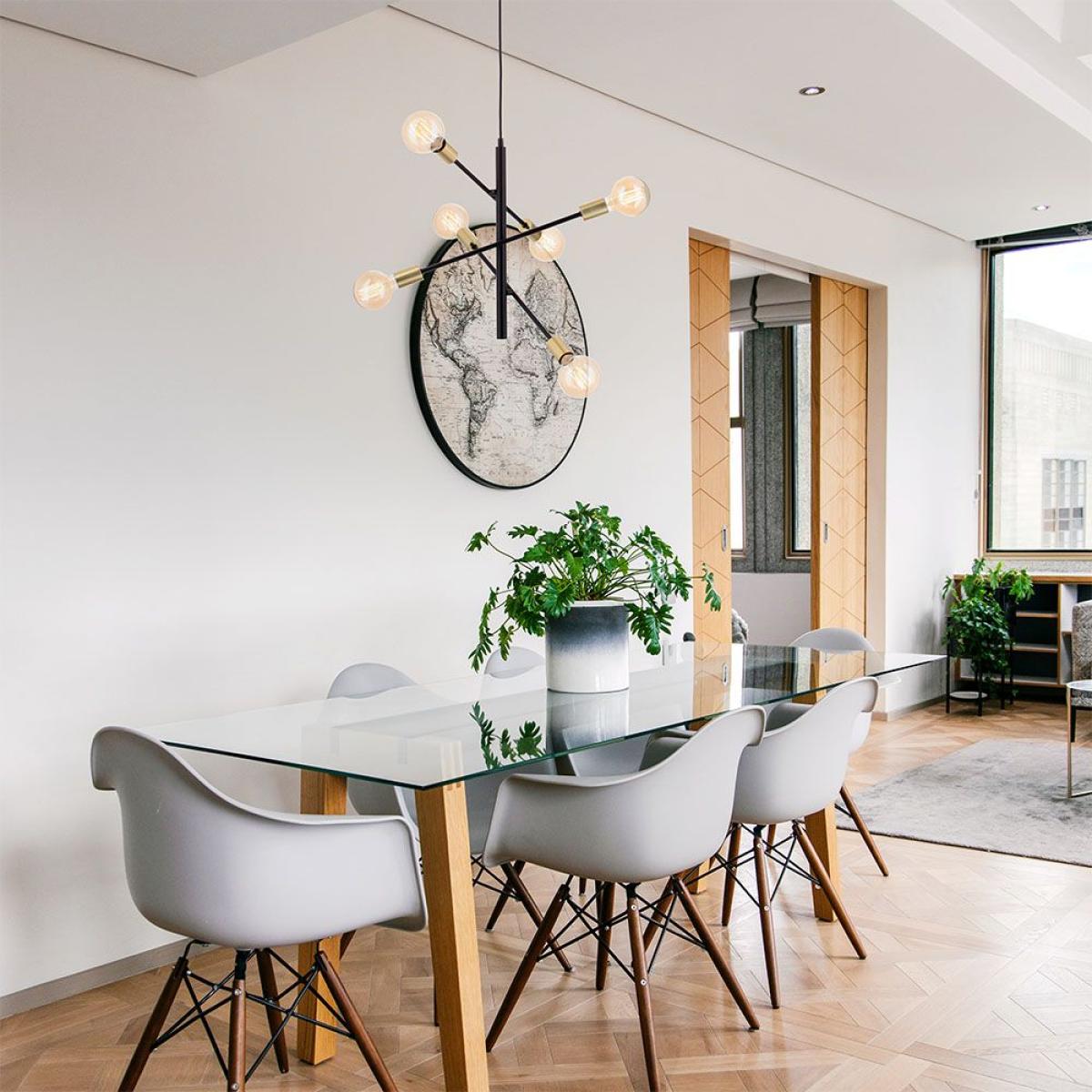 Calvet Ceiling Light, Brass – image 3