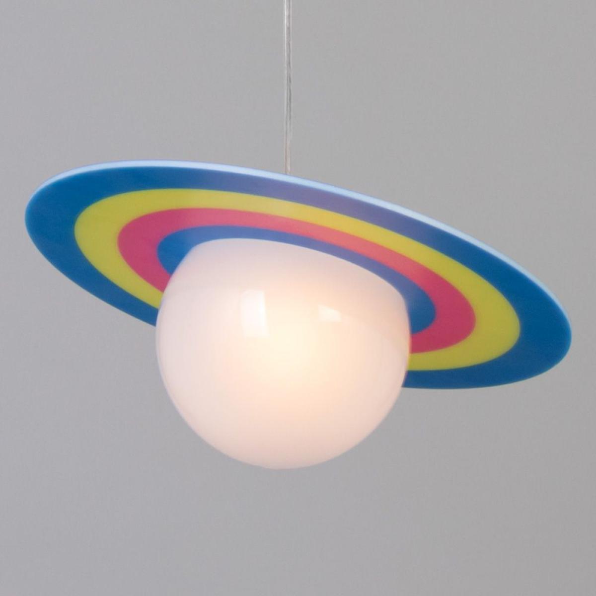 Glow Saturn Ceiling Pendant Light, Blue – image 3
