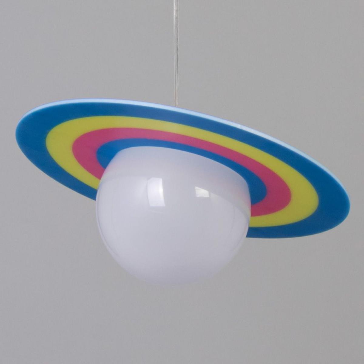 Glow Saturn Ceiling Pendant Light, Blue – image 4