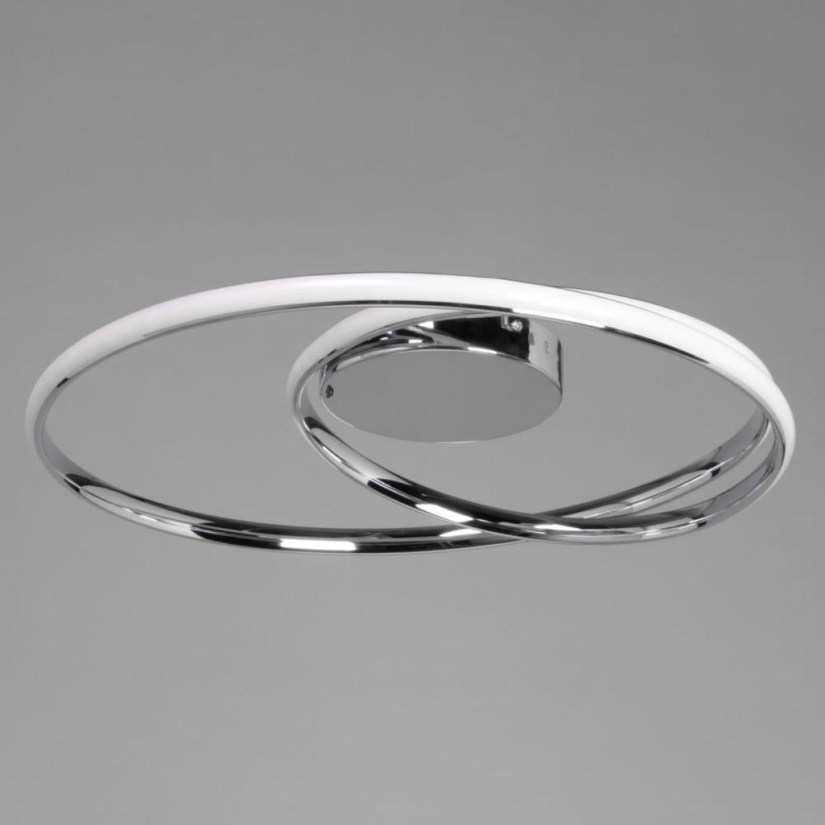 Renzo Colour Changing LED Flush Ceiling Light, Chrome – image 4