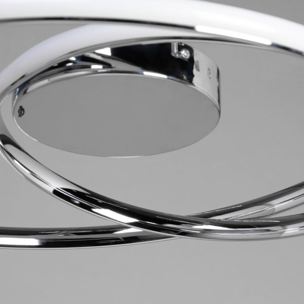 Renzo Colour Changing LED Flush Ceiling Light, Chrome – image 5