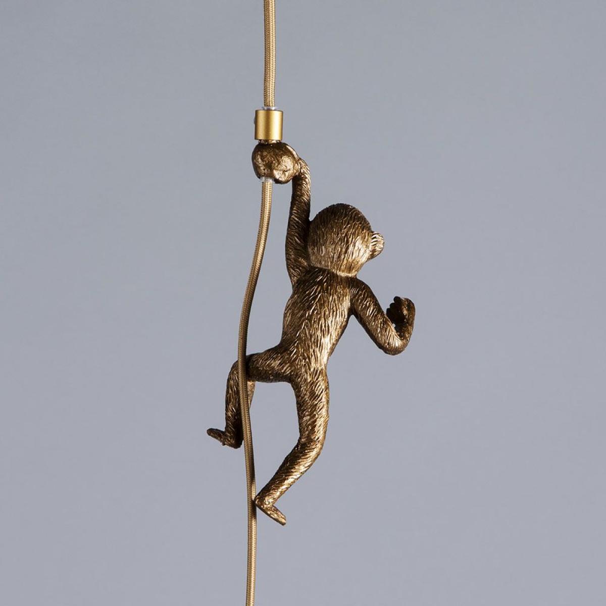 Mason & Jason Monkeys Ceiling Pendant, Brass – image 6