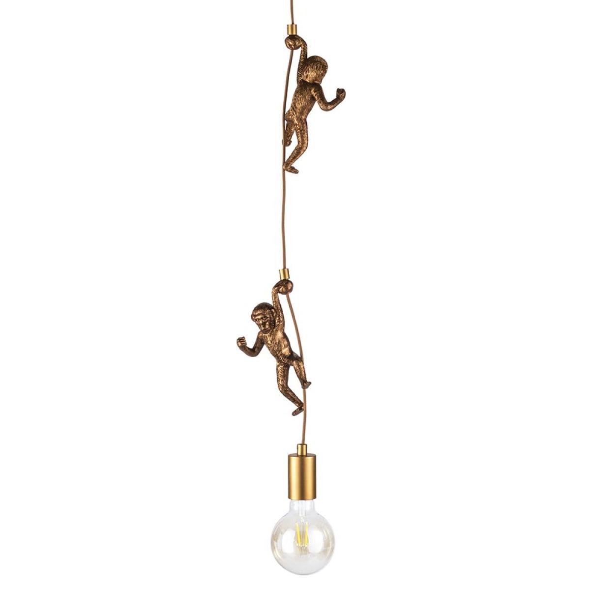 Mason & Jason Monkeys Ceiling Pendant, Brass – image 7