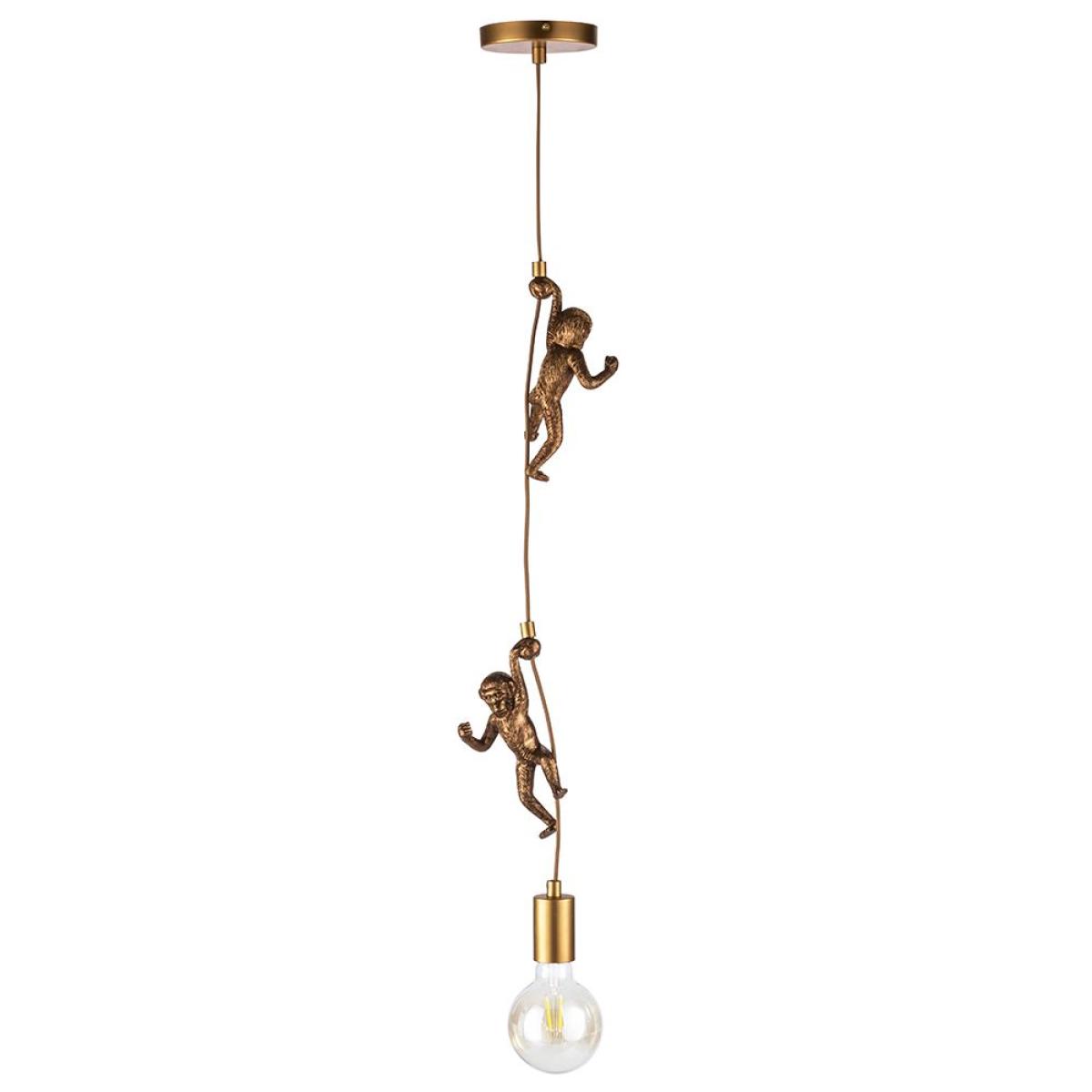Mason & Jason Monkeys Ceiling Pendant, Brass – image 8