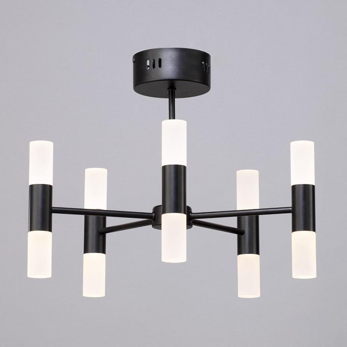 Lois 10 Light Semi Flush Ceiling Light, Black – image 3