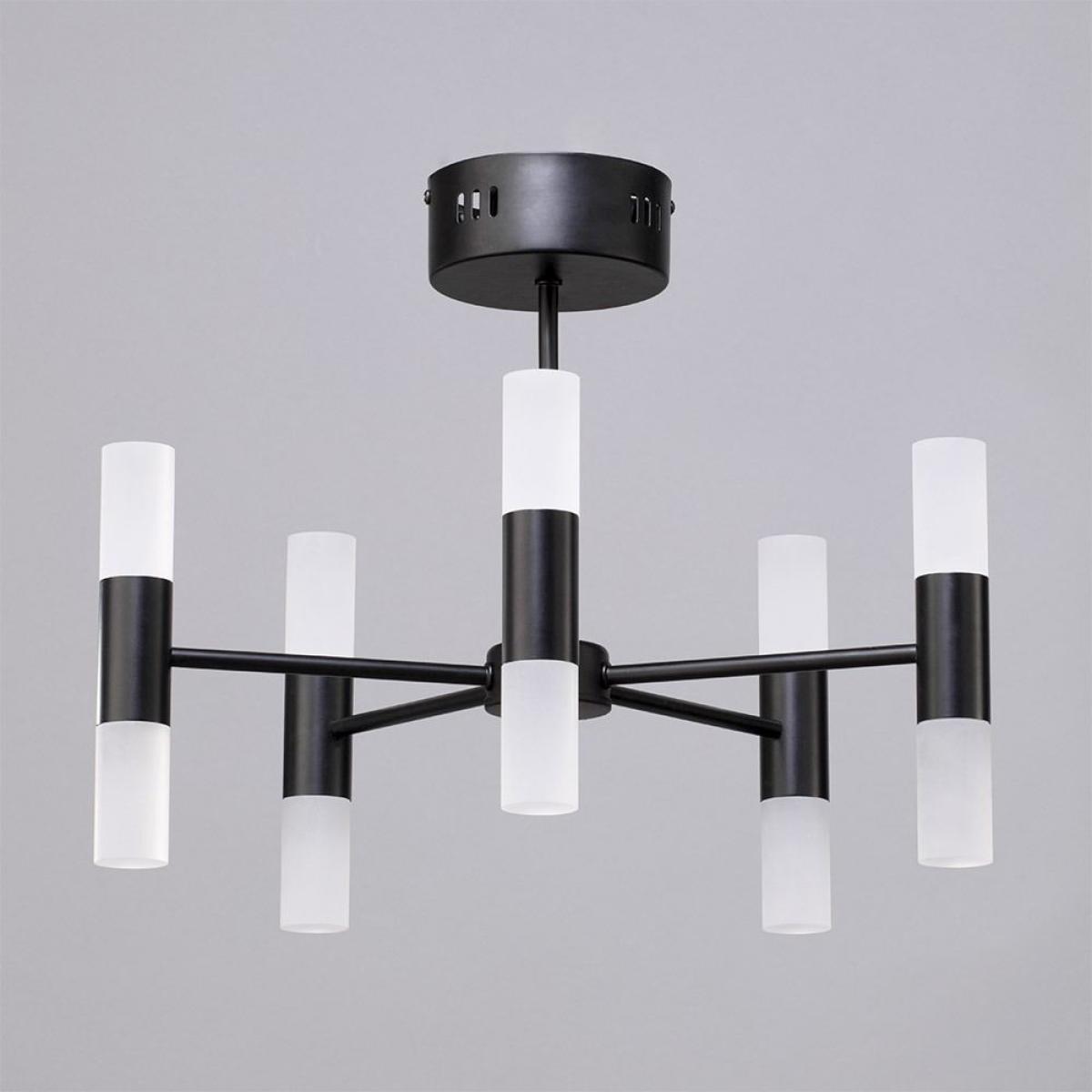 Lois 10 Light Semi Flush Ceiling Light, Black – image 4
