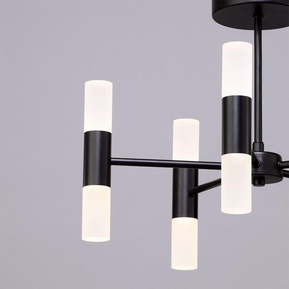 Lois 10 Light Semi Flush Ceiling Light, Black – image 5