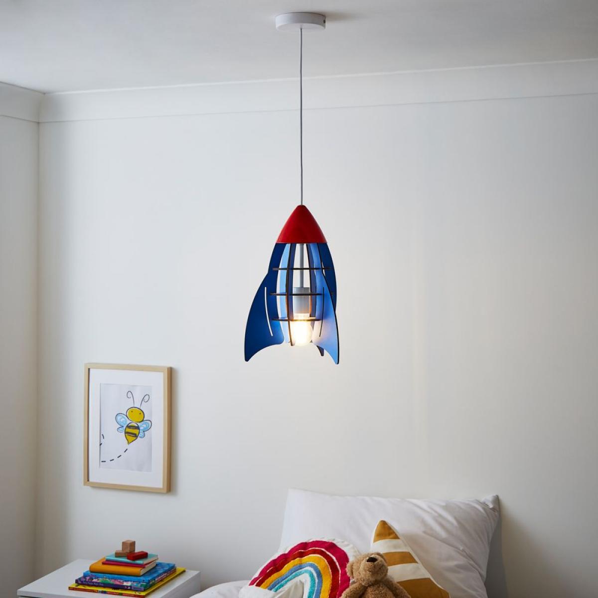 Glow Rocket Ceiling Pendant Light, Blue – image 2