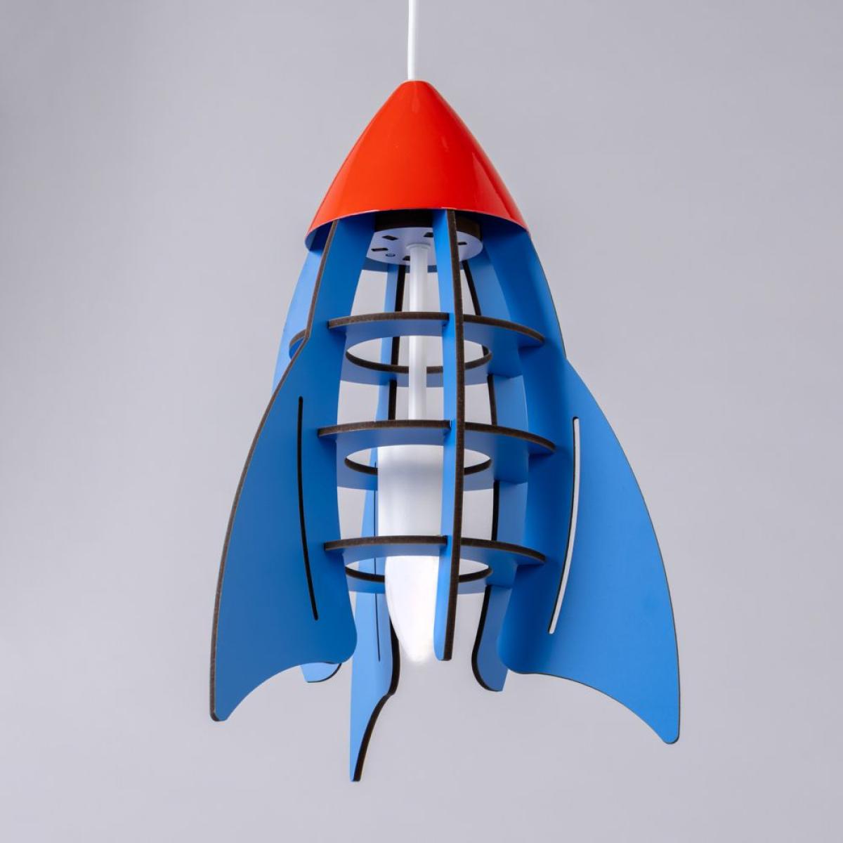 Glow Rocket Ceiling Pendant Light, Blue – image 3