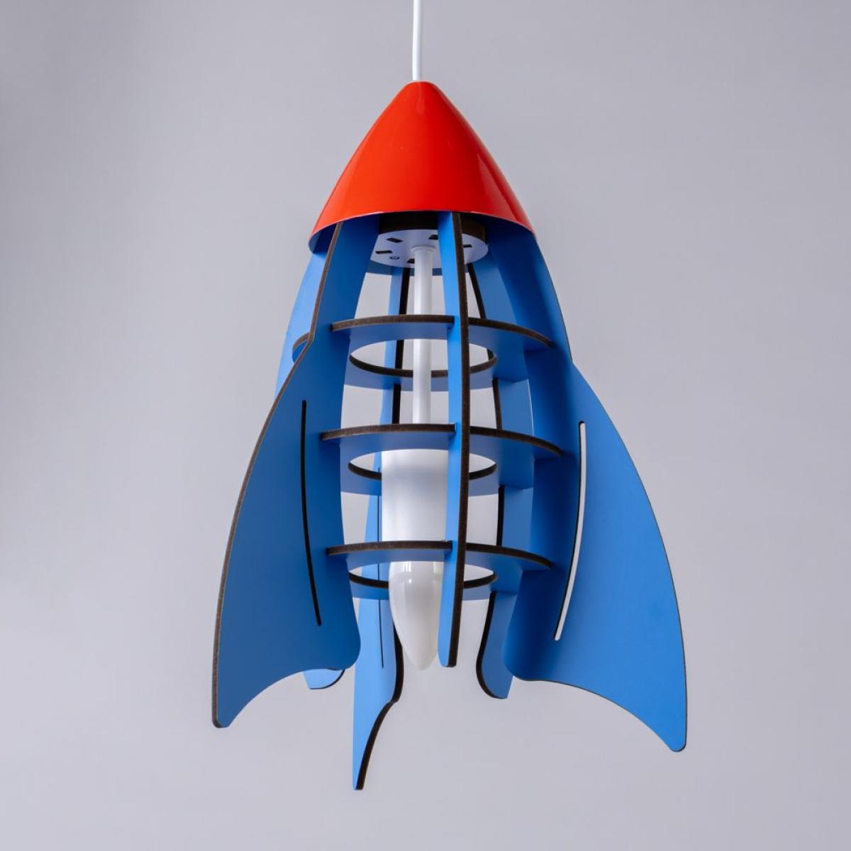 Glow Rocket Ceiling Pendant Light, Blue – image 4