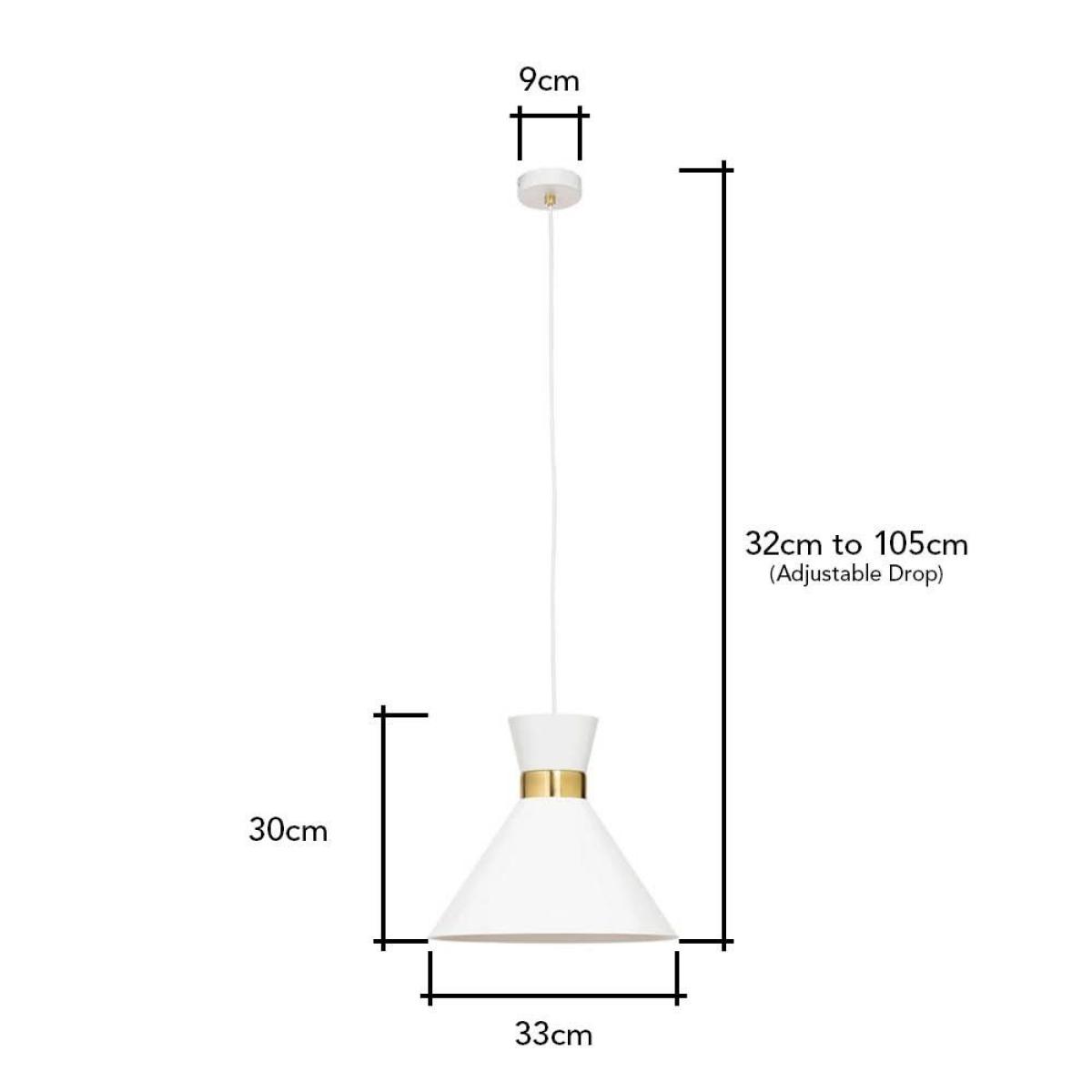Olson Ceiling Pendant, White – image 6