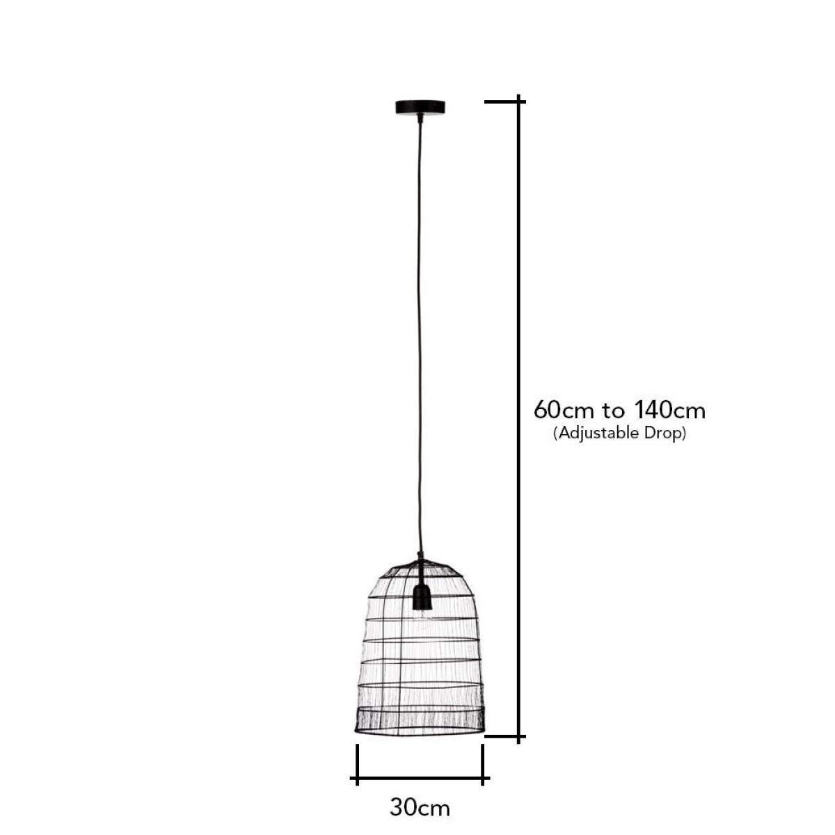 Wire Cage Pendant, Black – image 4