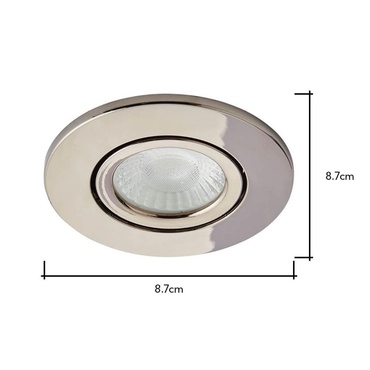 3 Pack of Ruva Fire Rated LED IP65 Downlight, Black Chrome – image 7
