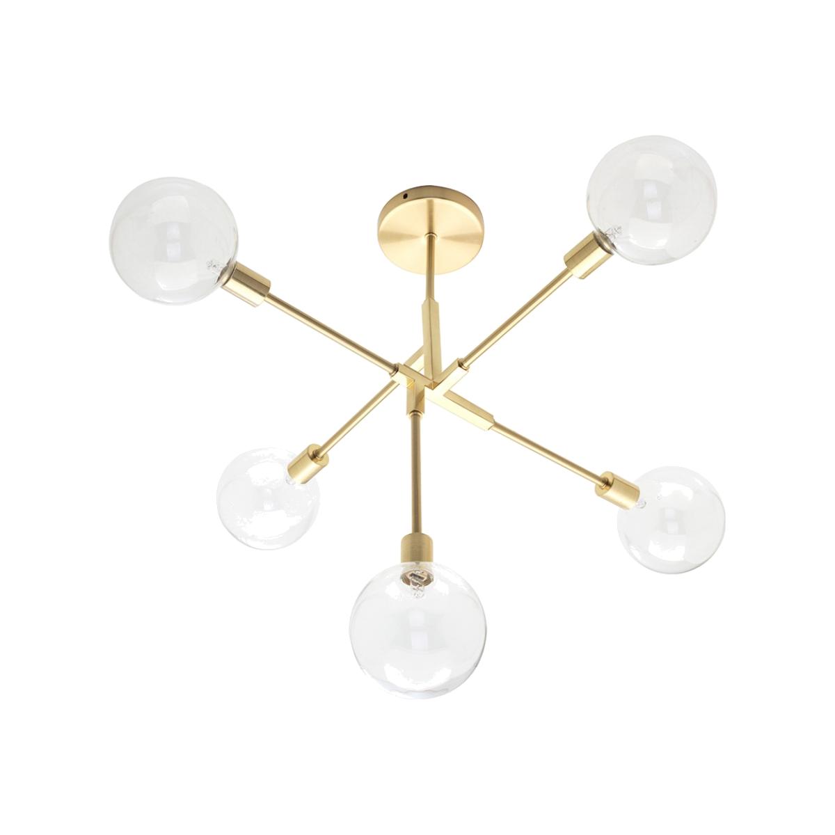 Hennock Ceiling Light, Brass – image 1