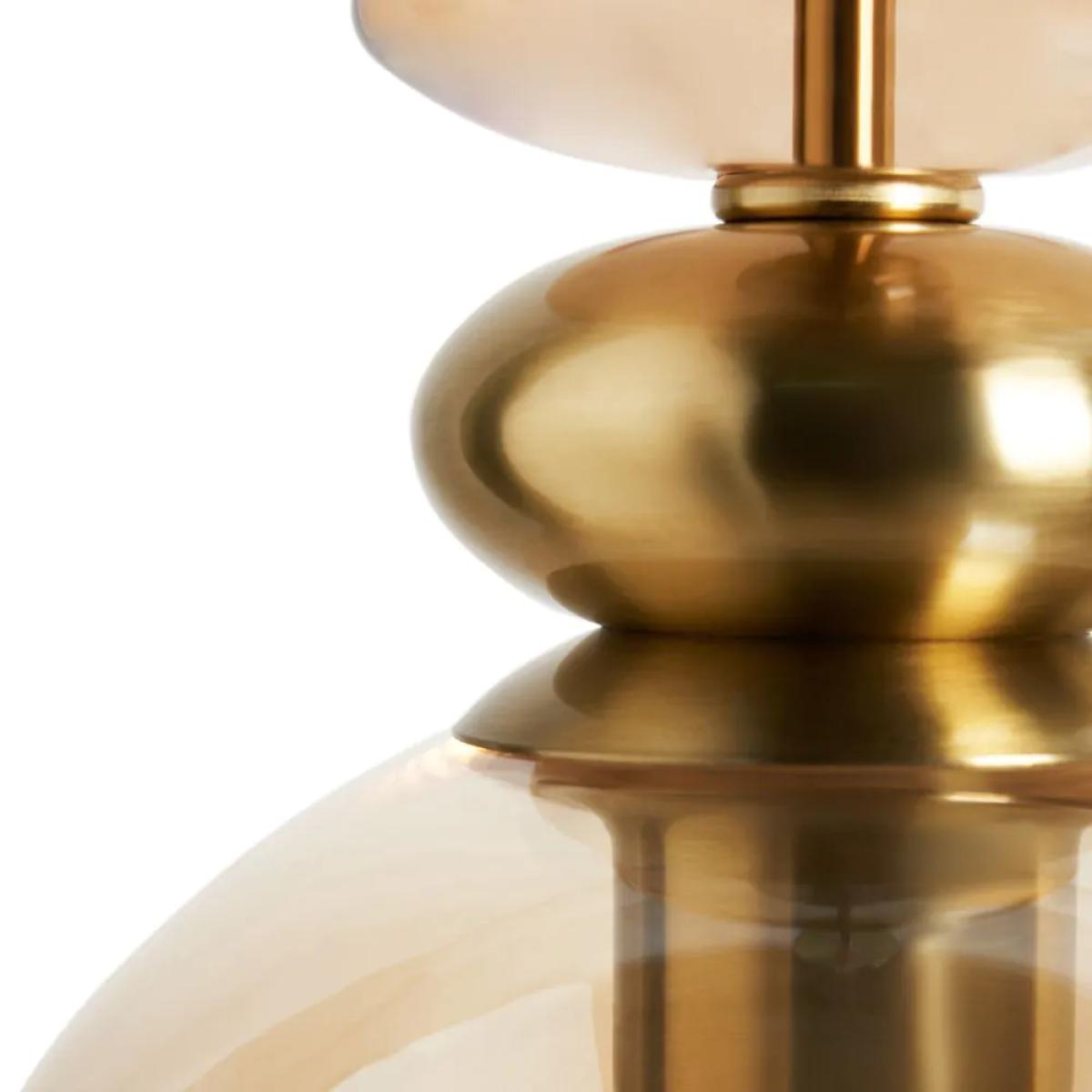 Seline Champagne 1 Light Ceiling Pendant, Satin Brass – image 6
