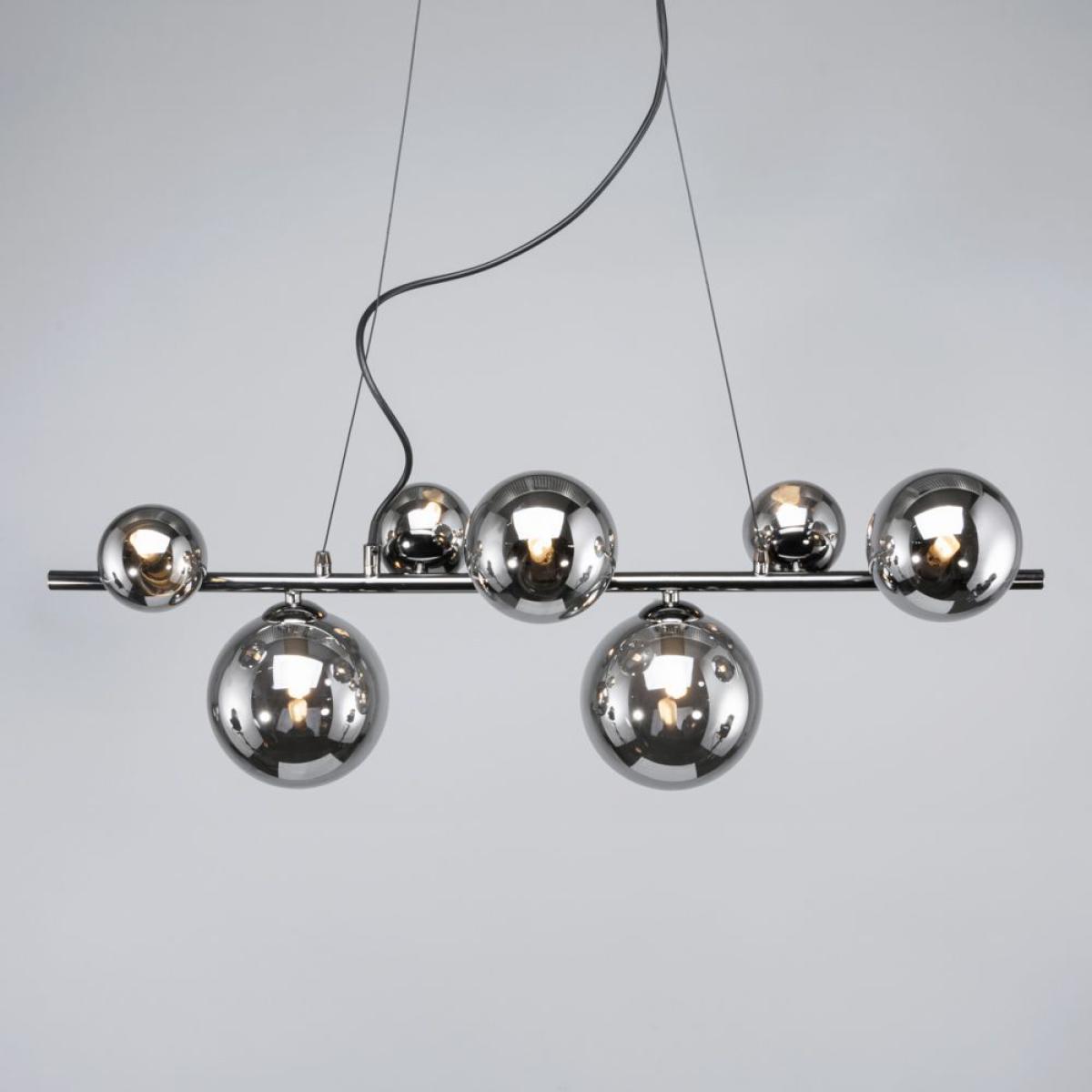 Halley 7 Ball Ceiling Pendant, Smoke – image 3