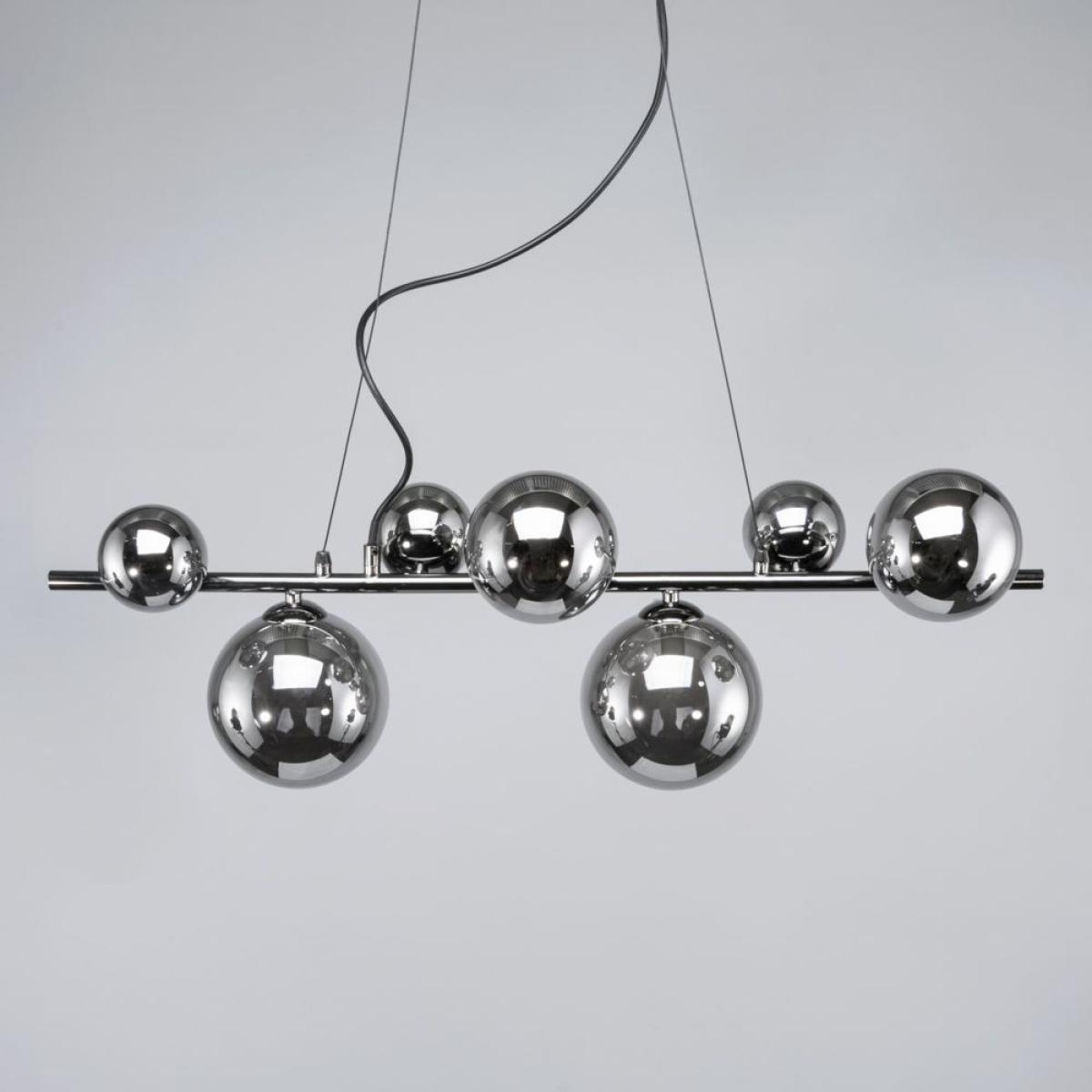 Halley 7 Ball Ceiling Pendant, Smoke – image 4