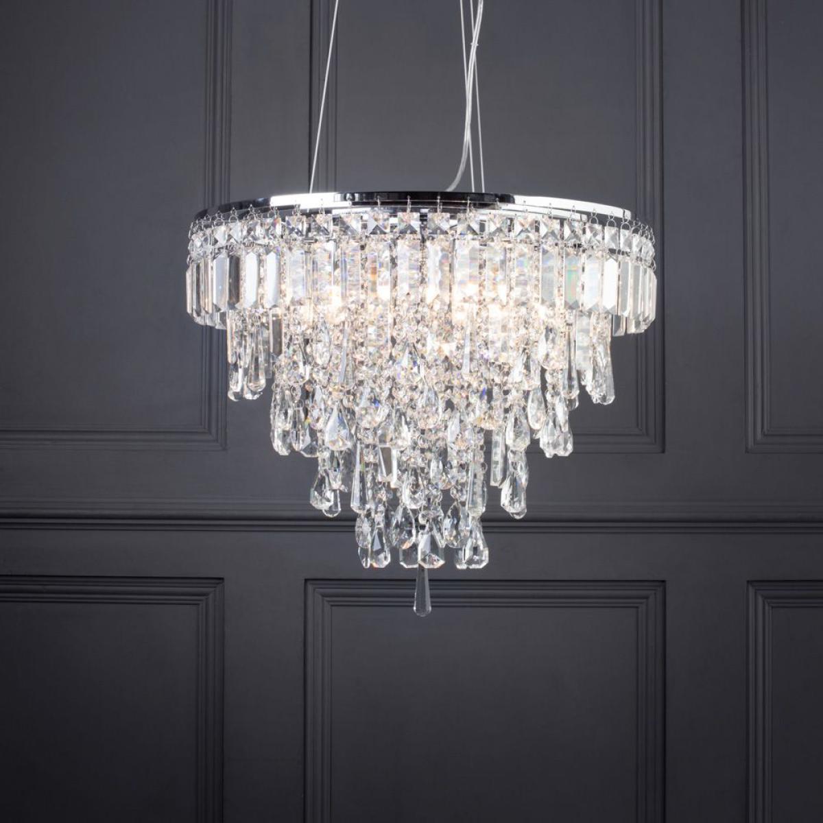 Bresna 6 Light Ceiling Pendant, Chrome – image 2