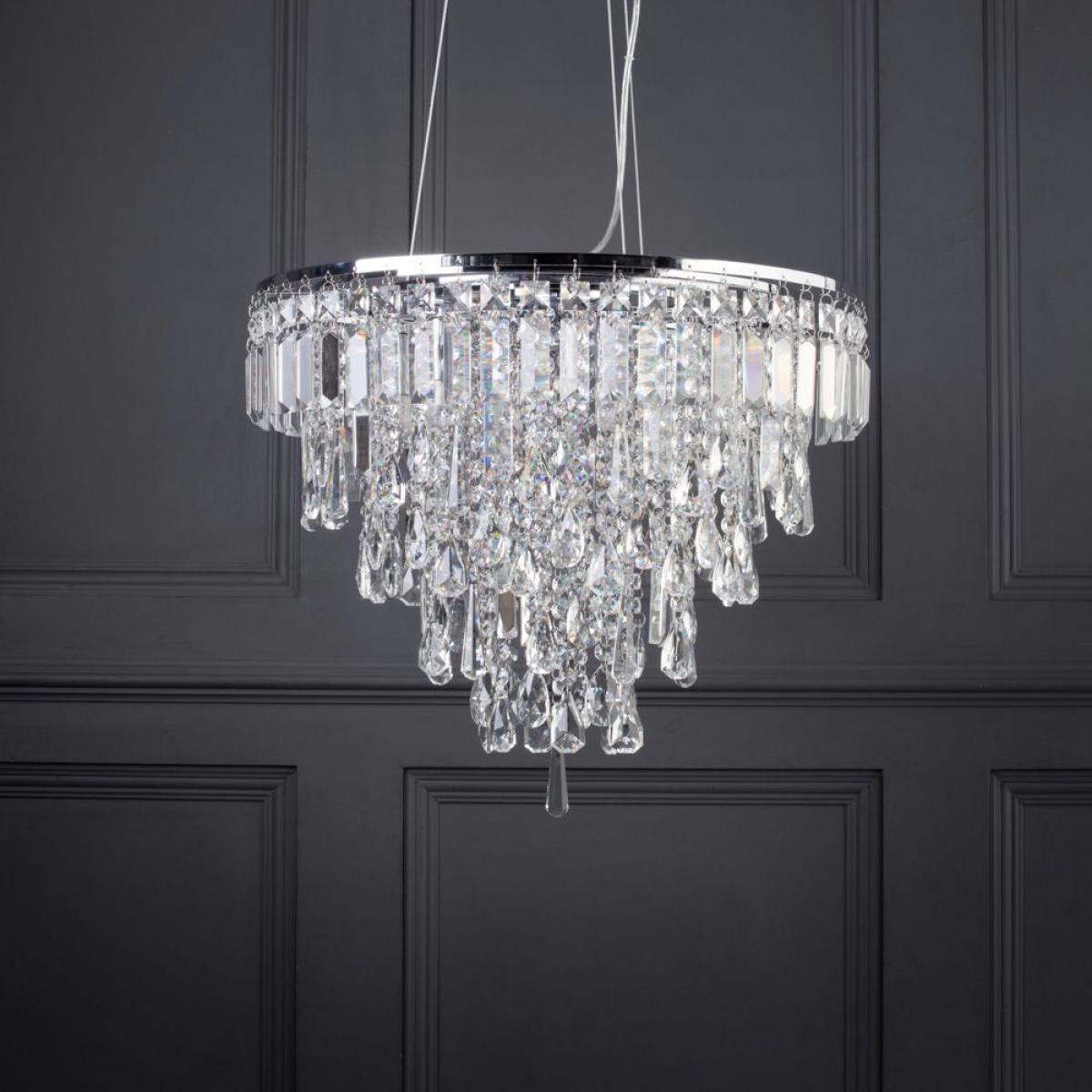 Bresna 6 Light Ceiling Pendant, Chrome – image 3