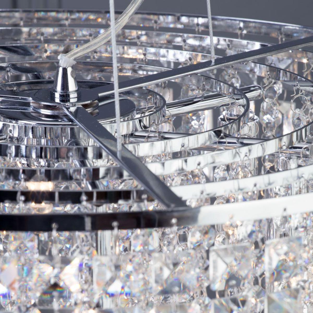 Bresna 6 Light Ceiling Pendant, Chrome – image 4