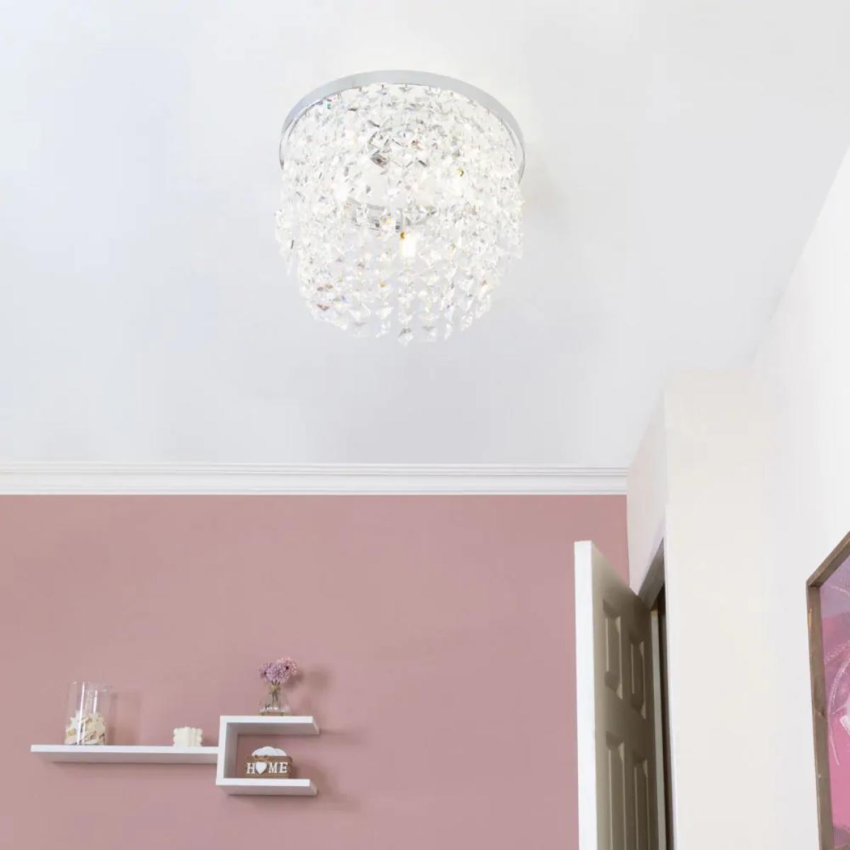 Elder Flush Ceiling Light, Chrome – image 2