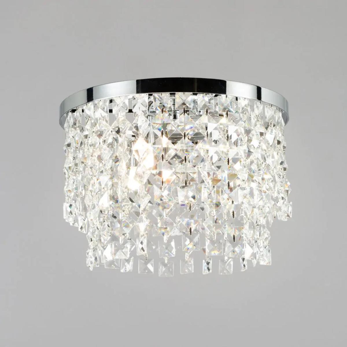 Elder Flush Ceiling Light, Chrome – image 3