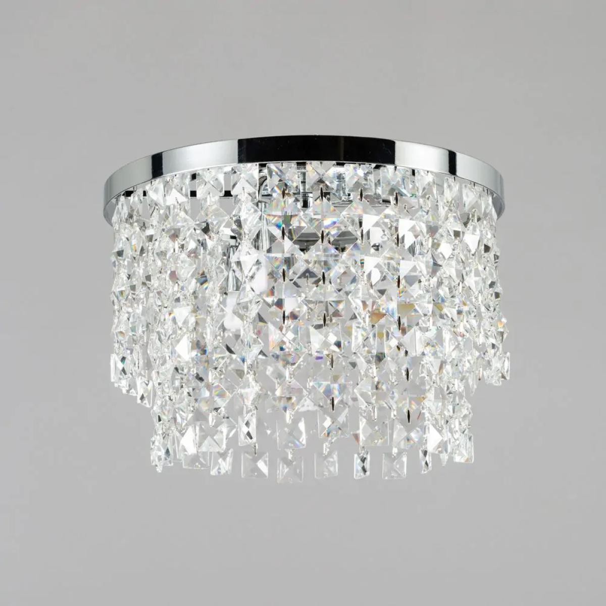 Elder Flush Ceiling Light, Chrome – image 4