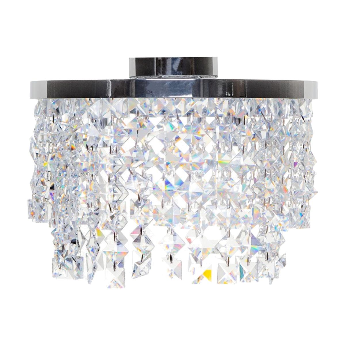 Elder Flush Ceiling Light, Chrome – image 1