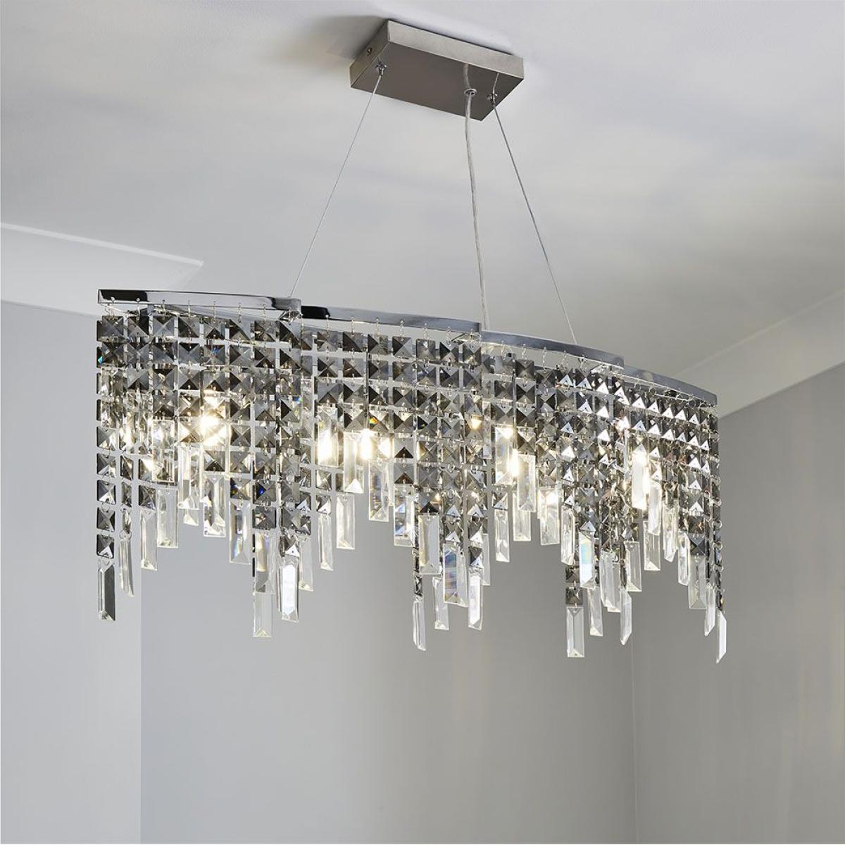 Esme Diner Ceiling Pendant, Chrome – image 3
