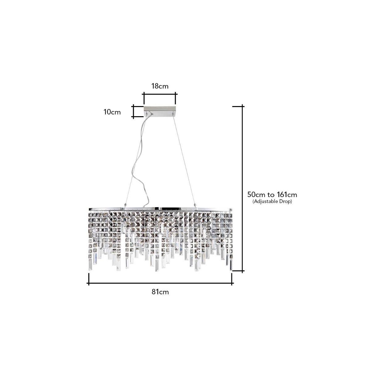 Esme Diner Ceiling Pendant, Chrome – image 7