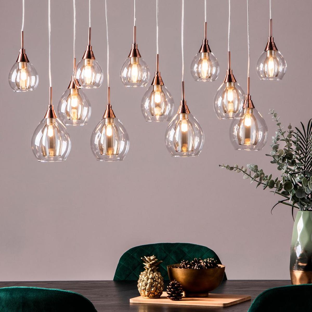 Carmella Diner Ceiling Pendant Bar, Copper – image 2
