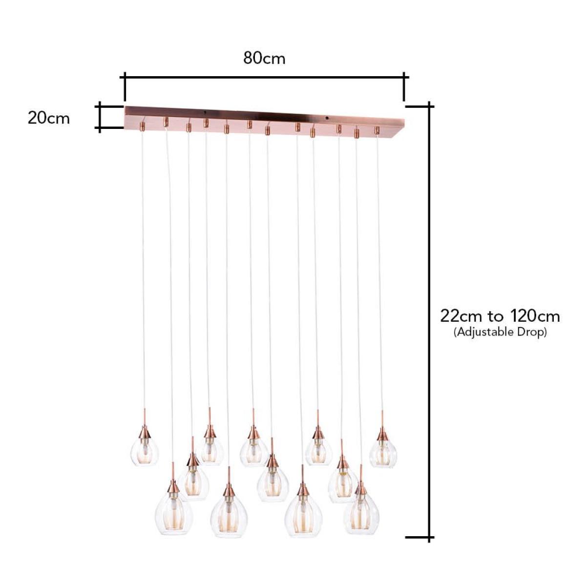 Carmella Diner Ceiling Pendant Bar, Copper – image 6