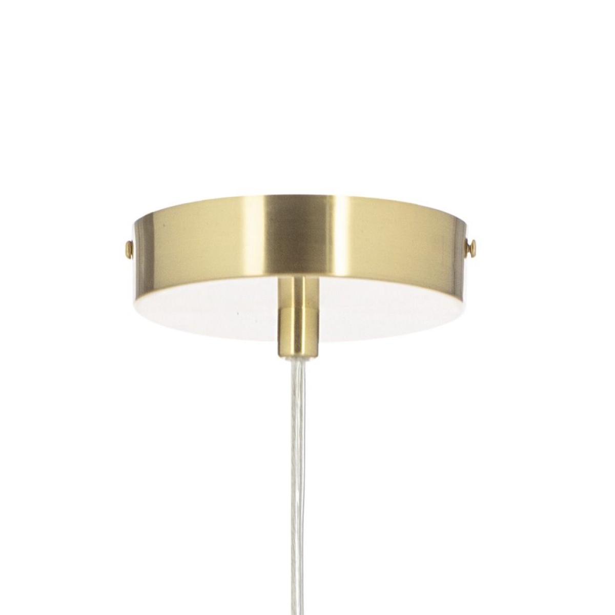 Hol Opal Glass Sphere Ceiling Pendant, Satin Brass – image 4