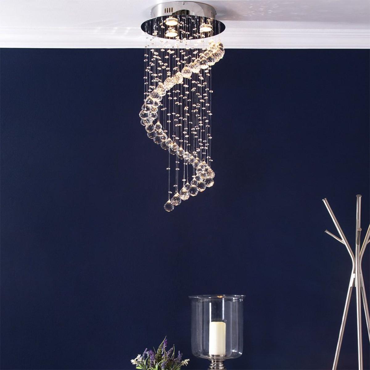 Abyss Flush Ceiling Light, Chrome – image 2