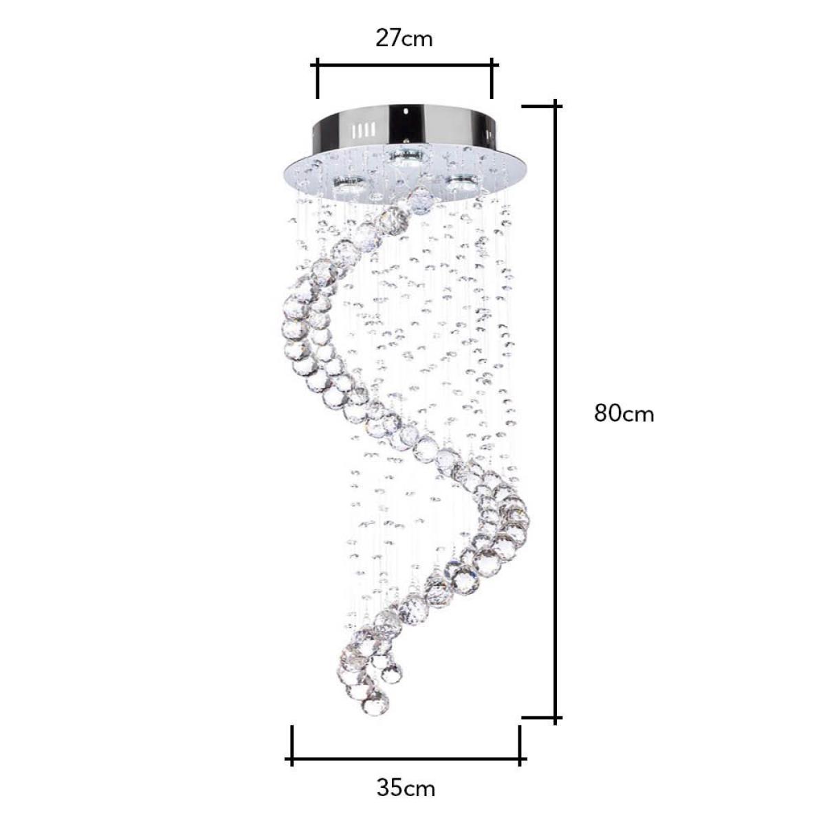 Abyss Flush Ceiling Light, Chrome – image 6