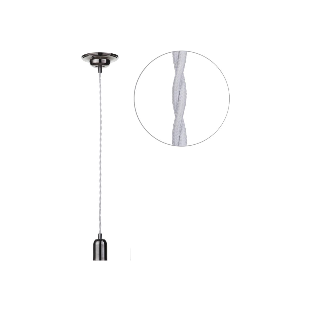 Grey Twisted Cable Kit, Black Nickel – image 1